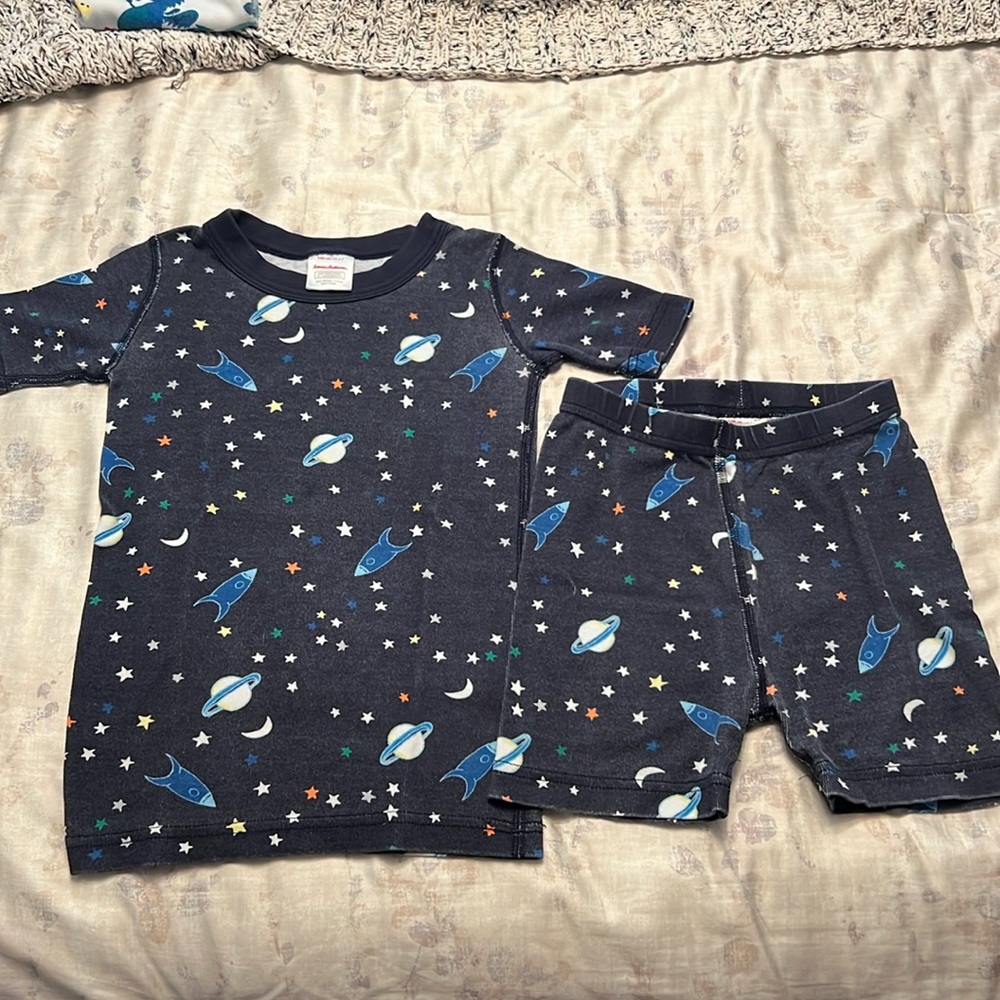 Used Boys Space Hannah Andersson pjs size 6-7(120cm)